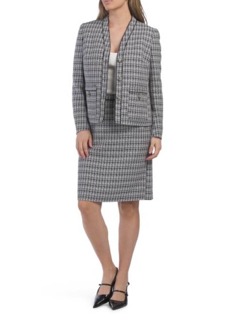NIPON BOUTIQUE Jacket And Skirt Suit Set